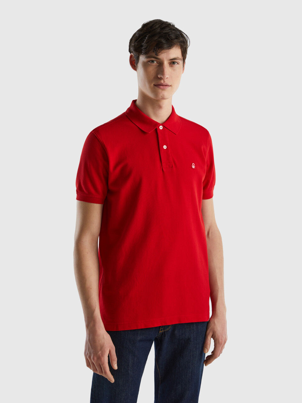 Polo regular fit in Rot