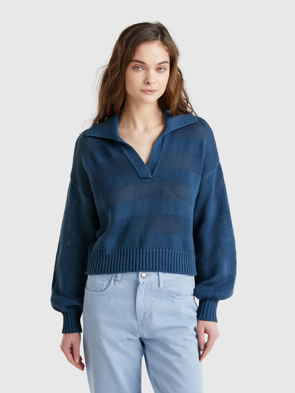 Polopullover aus 100 % Baumwolle Damen