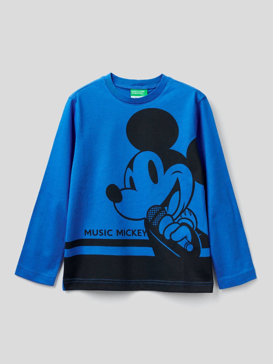 T-Shirt mit langen Ärmeln und Micky Maus-Print image number 1