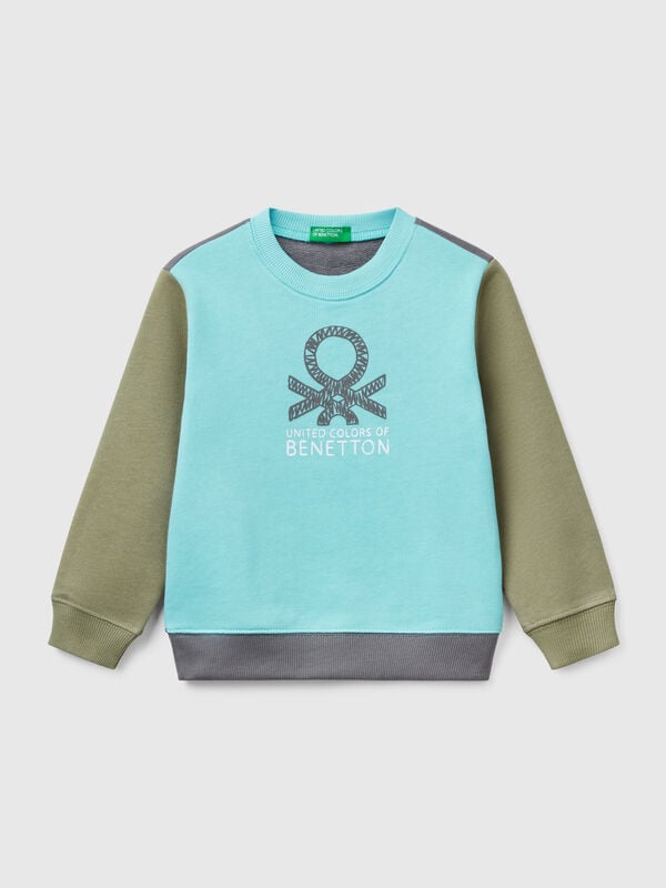 Sweater aus Baumwolle mit Aufdruck Jungen