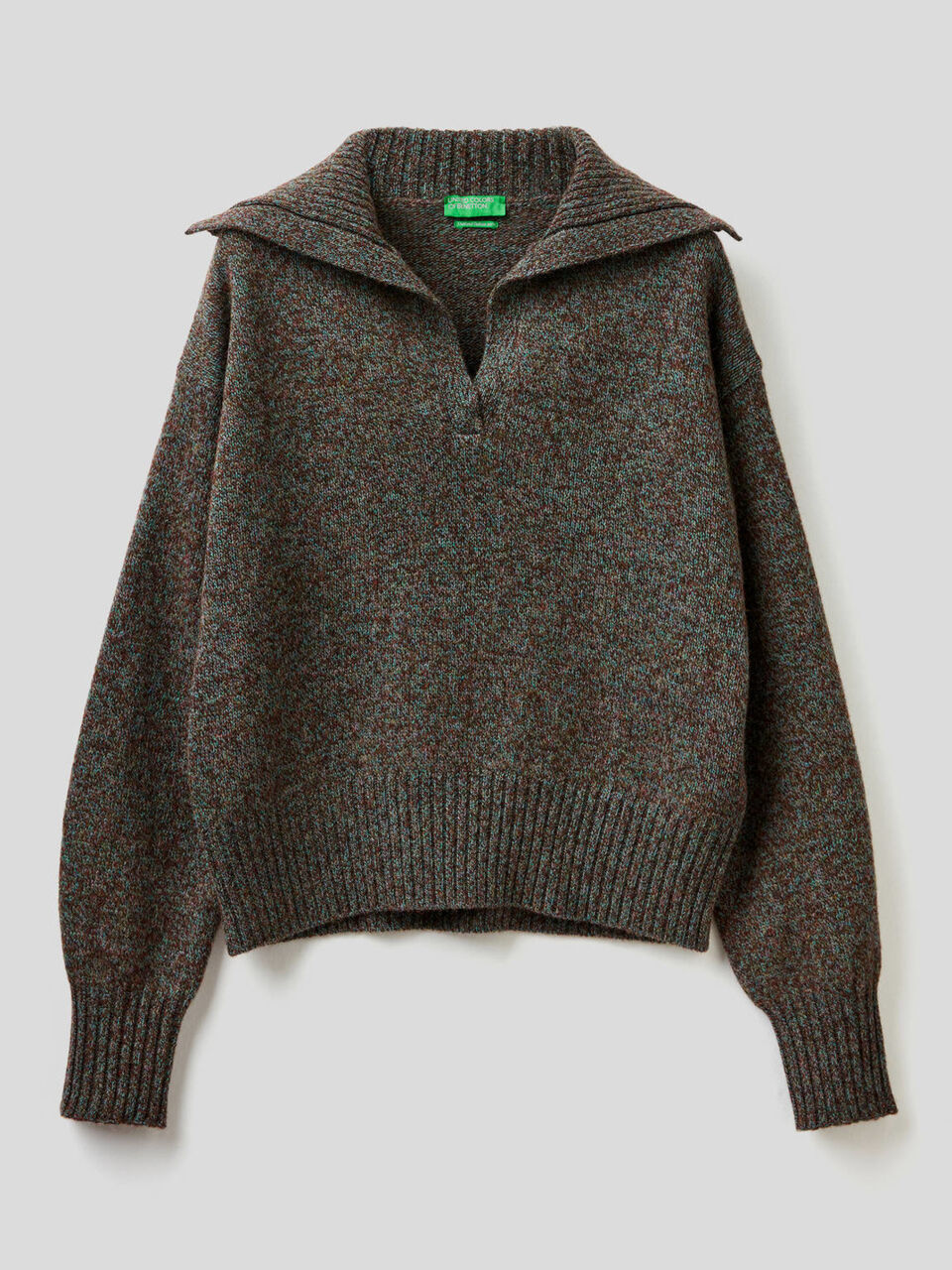Polo aus reinem Shetland-Wolltrikot image number 1