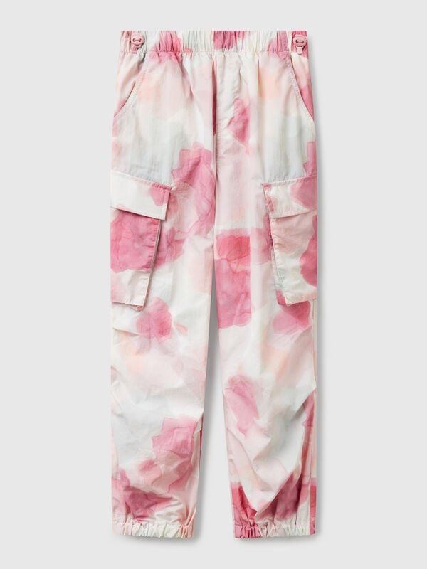 Fallschirmhose mit gemustertem Aufdruck Mädchen