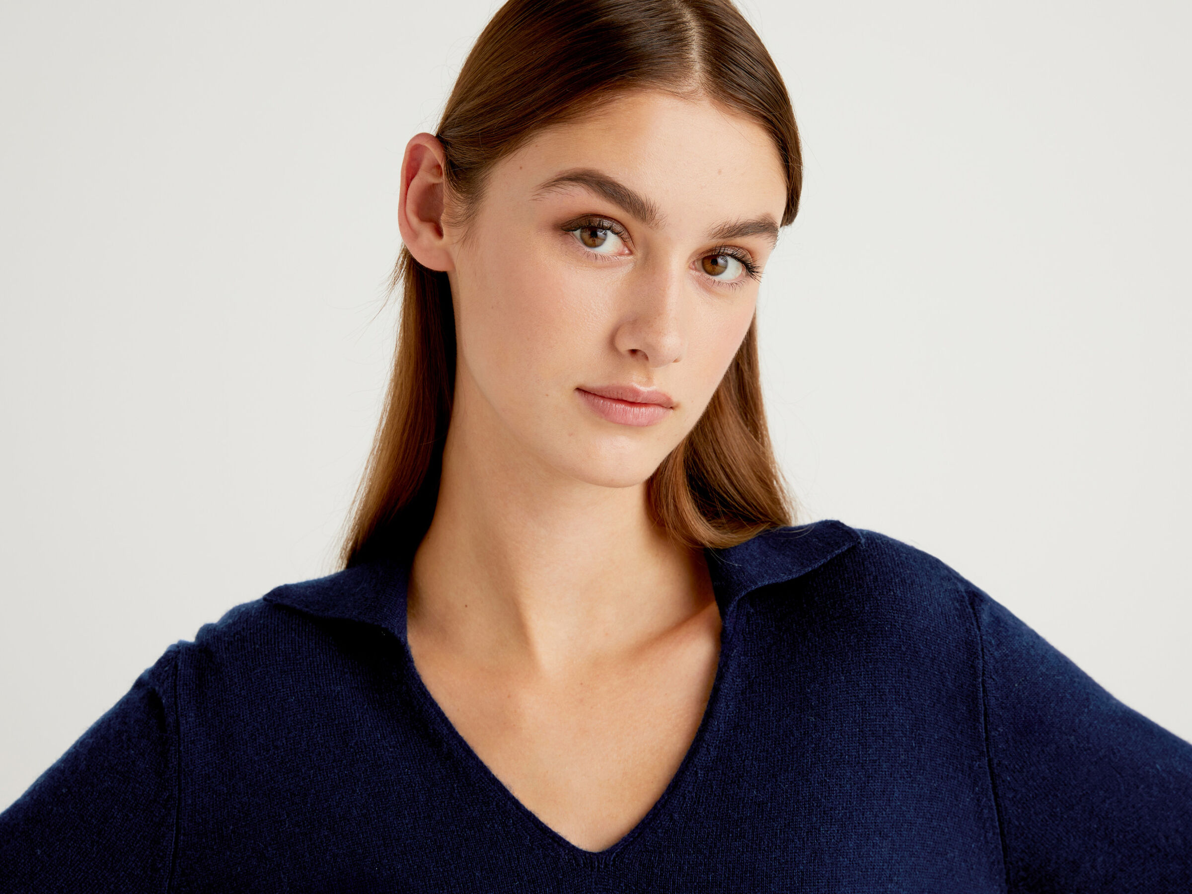 Pullover im Polo-Stil aus Wolle und Cashmere image number 3