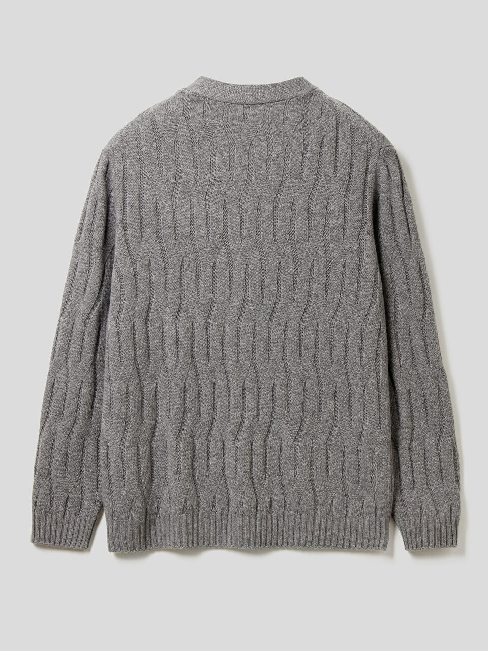 Strickjacke in einer Mischung aus Wolle und Cashmere mit besonderer Verarbeitung image number 2