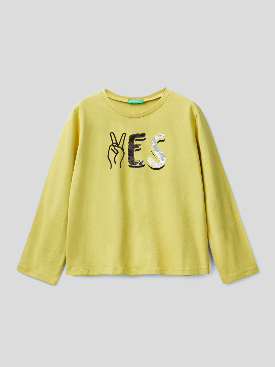 T-Shirt aus 100% Baumwolle mit Pailletten image number 2