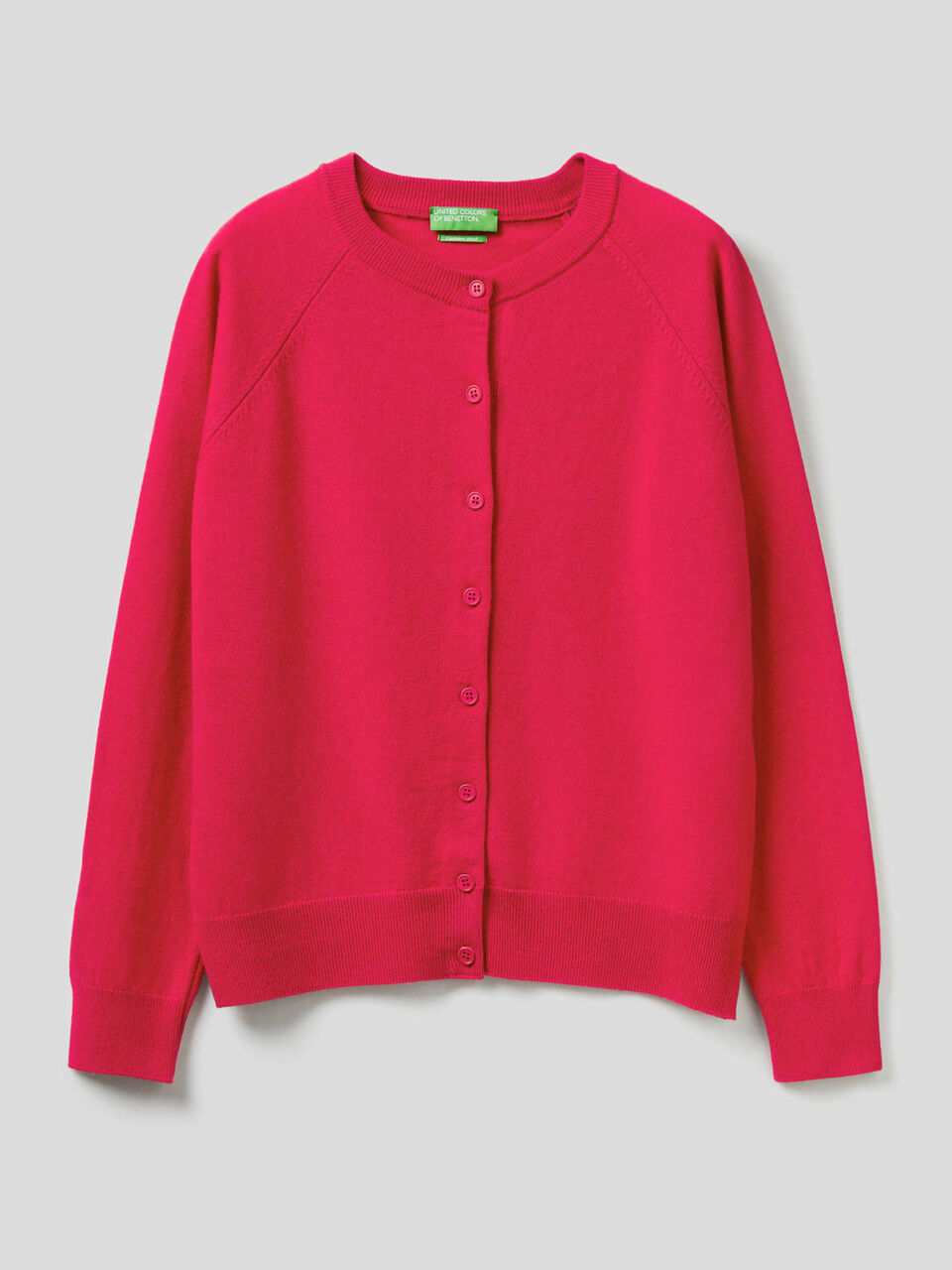 Strickjacke mit Rundausschnitt in einer Mischung aus Wolle und Cashmere image number 1