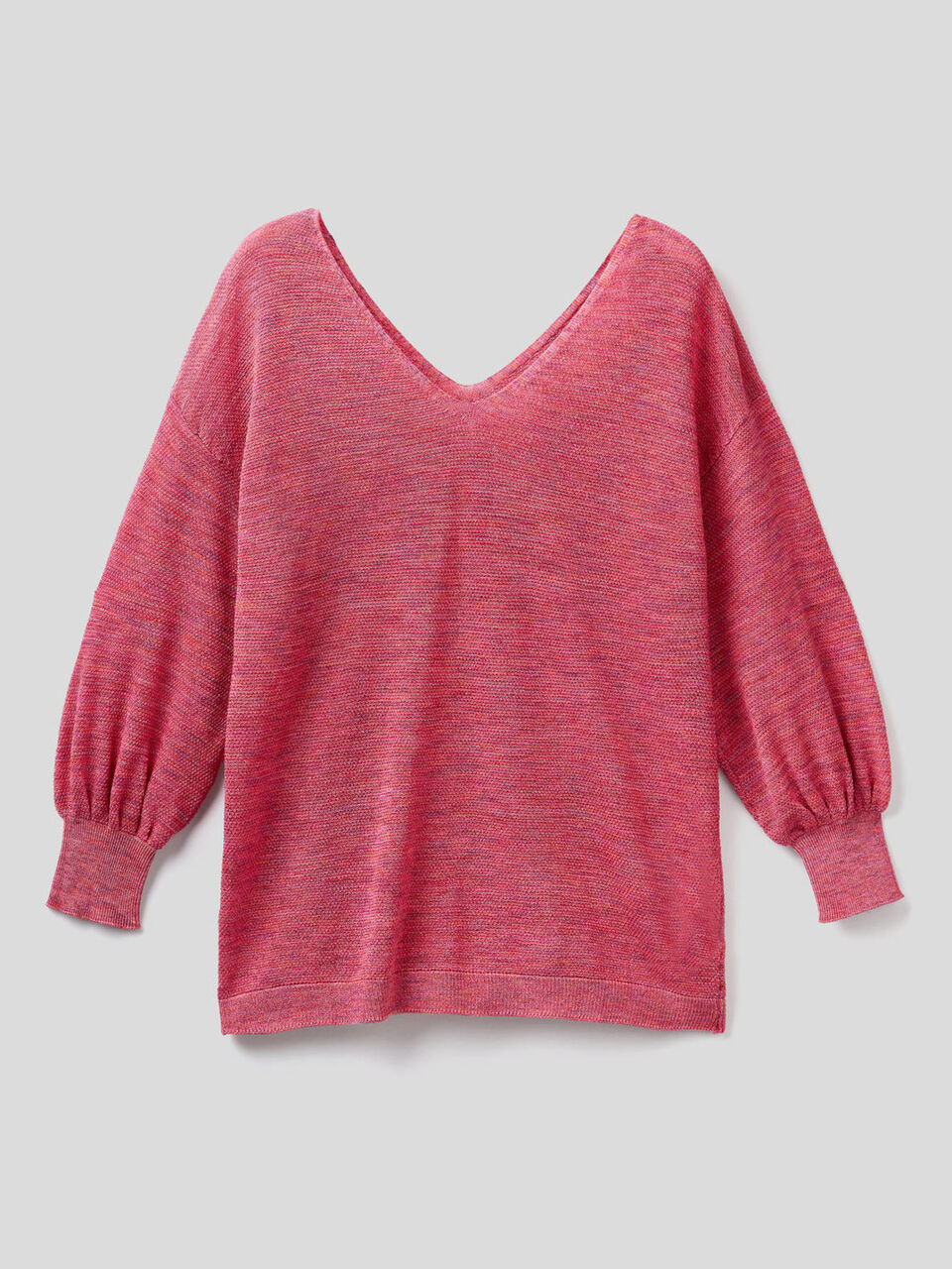 Pullover mit V-Ausschnitt vorne und hinten image number 1