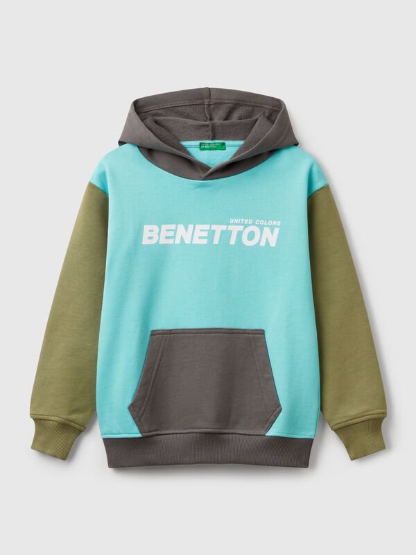 Sweatshirt mit Druck und Kapuze  Jungen