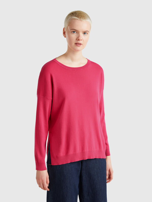Over-Fit-Pullover aus Baumwolle Damen