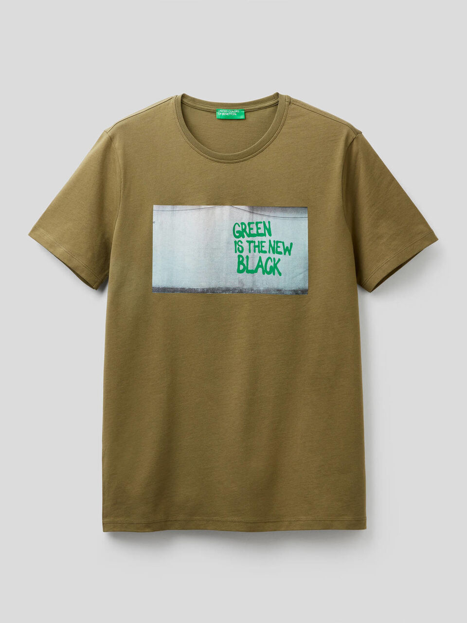 T-Shirt aus 100% Baumwolle mit Slogan Herren image number 1