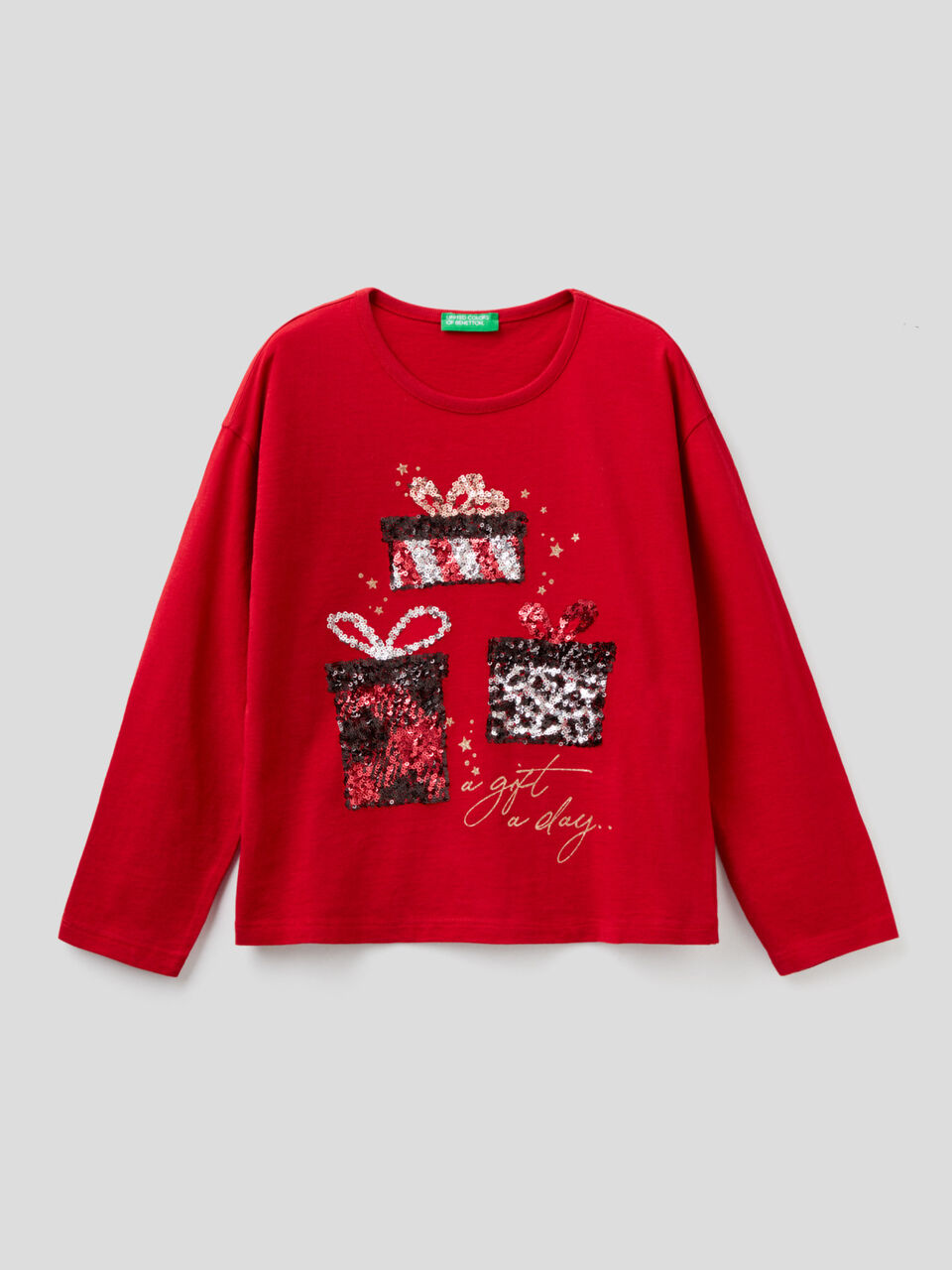 Langärmliges Shirt mit weihnachtlichem Design image number 1