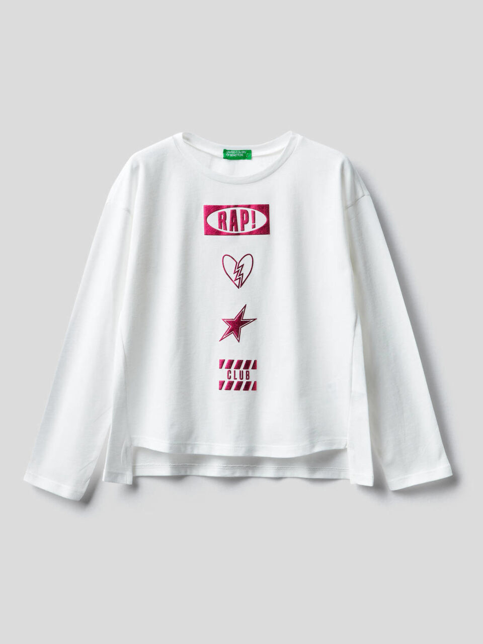 T-Shirt aus 100% Baumwolle mit langen Ärmeln image number 1