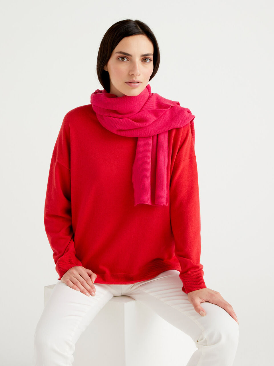 Schal in einer Mischung aus Wolle und Cashmere image number 2