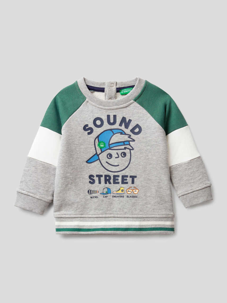 Sweatshirt mit Ärmeln mit Farbblöcken image number 1