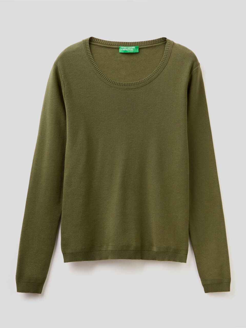 Pullover aus reiner Baumwolle mit Rundausschnitt image number 1