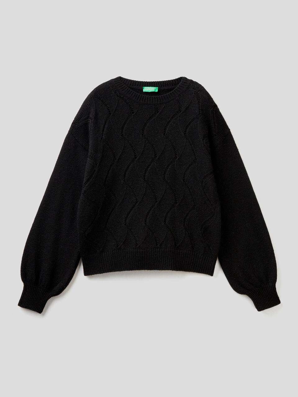Verarbeiteter Pullover aus einer Wollmischung image number 1