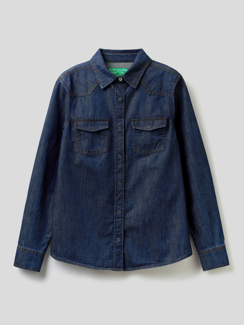 Jeansbluse im Western-Stil image number 1