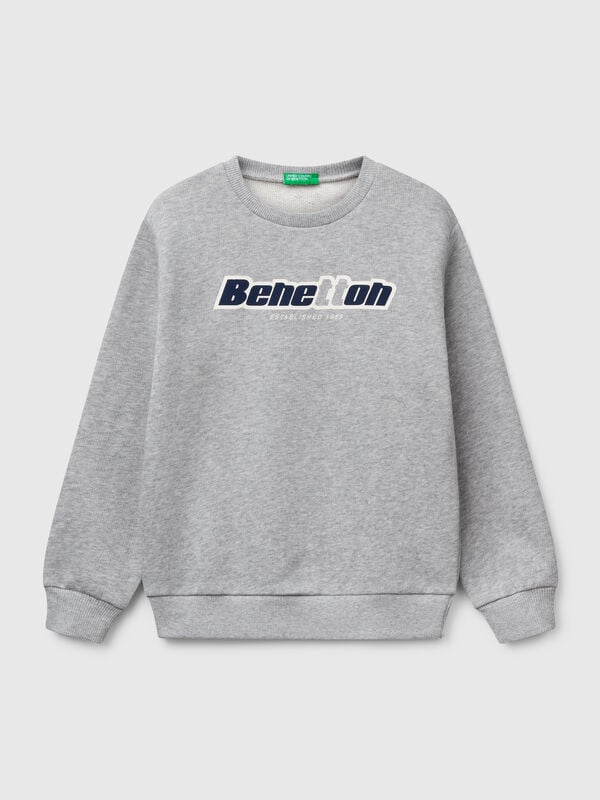 Sweatshirt aus reiner Baumwolle mit Aufdruck Jungen