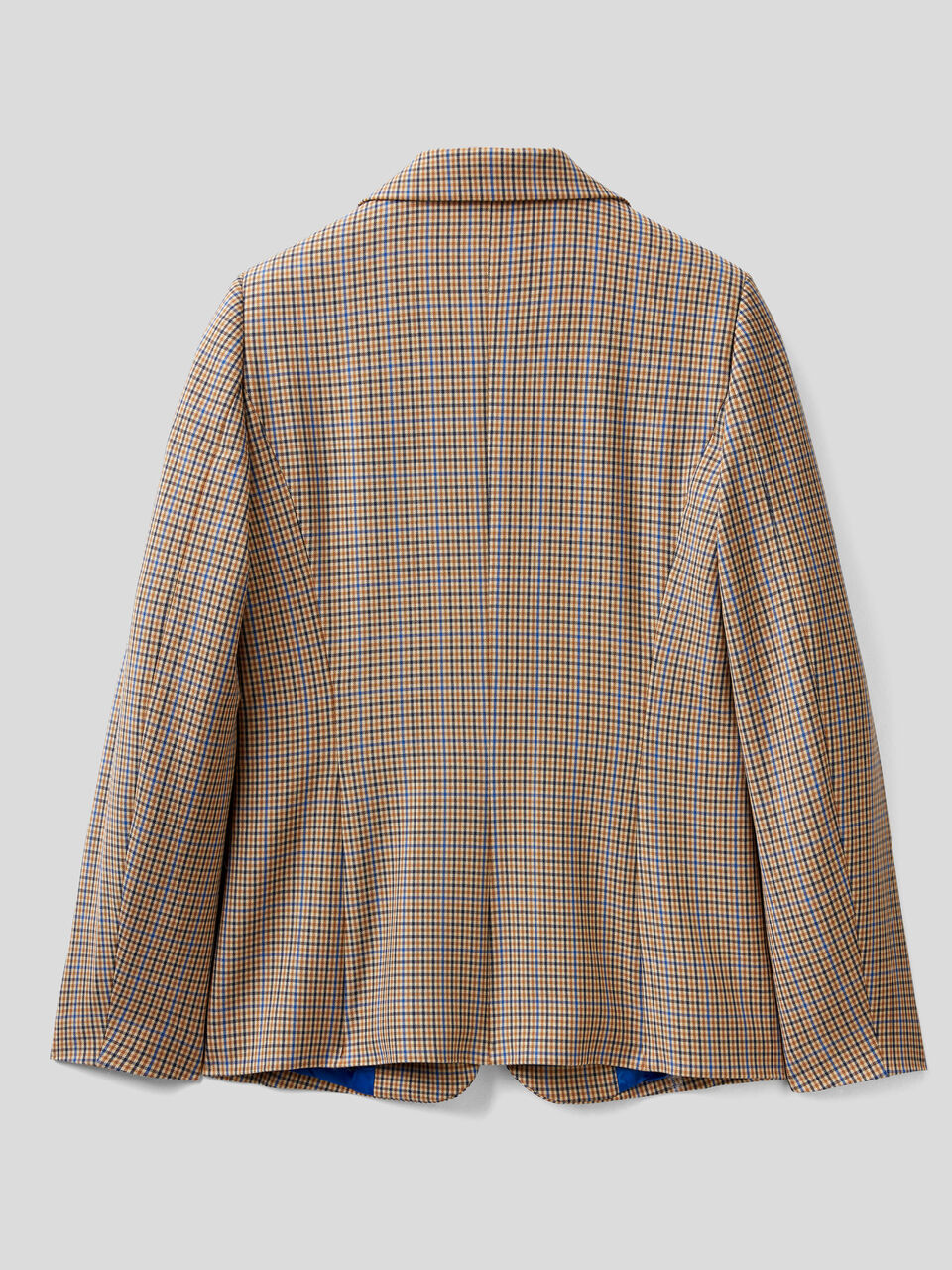 Karierter Blazer aus fließendem Stoff image number 2