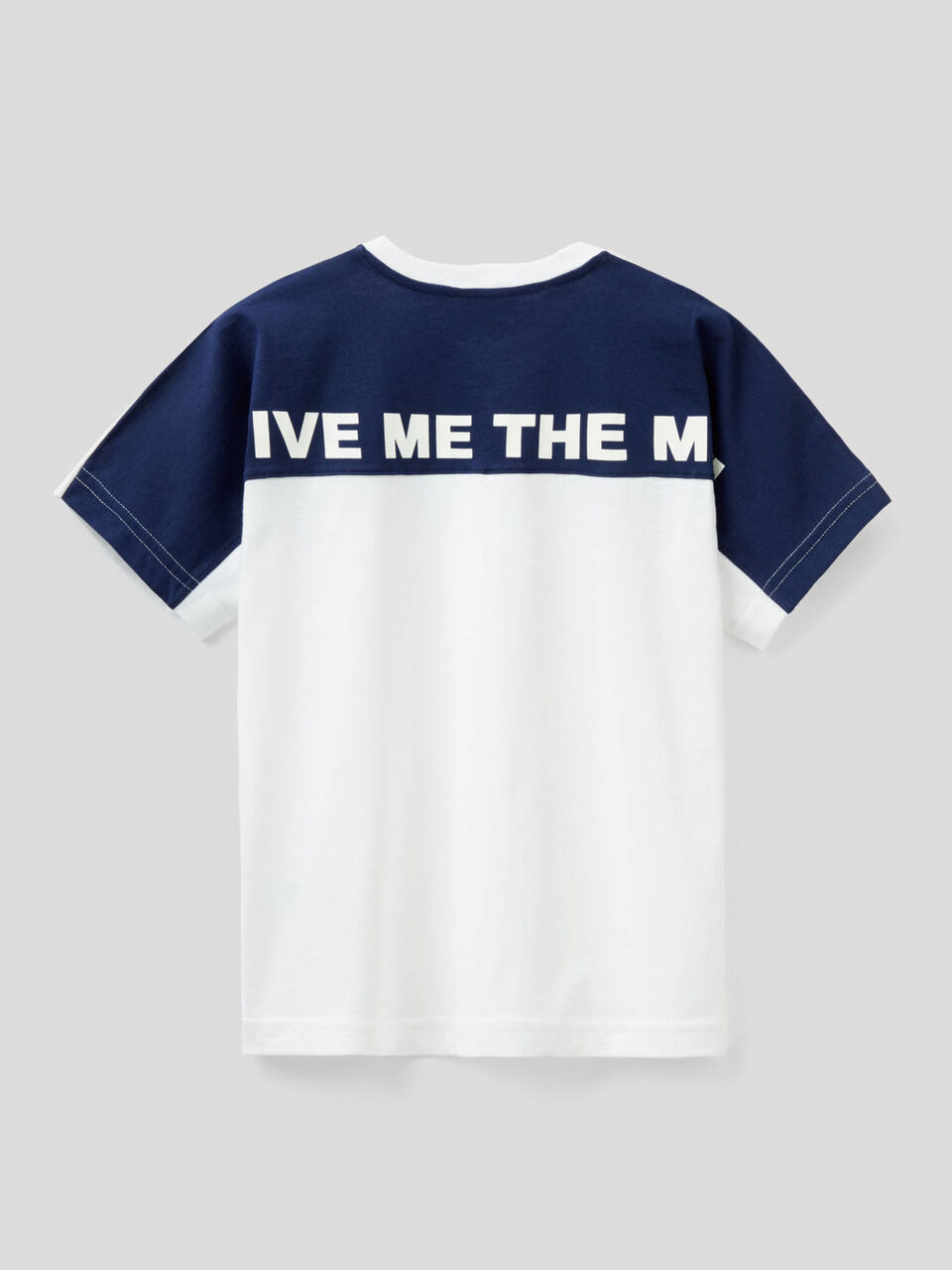 T-Shirt aus 100% Baumwolle mit Slogan image number 2