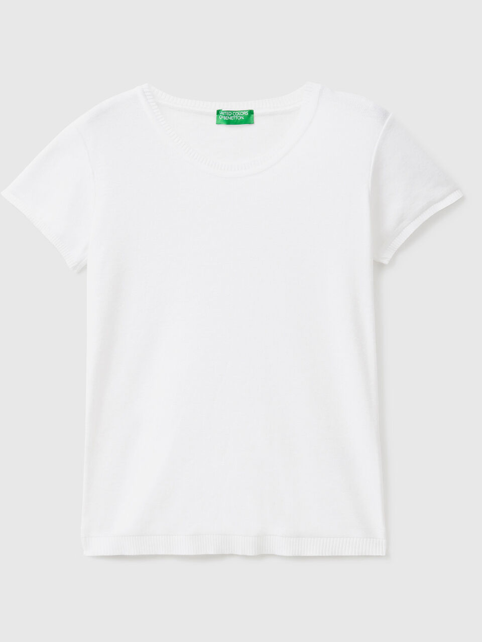 Kurzärmeliger Pulli aus 100% Baumwolle image number 1