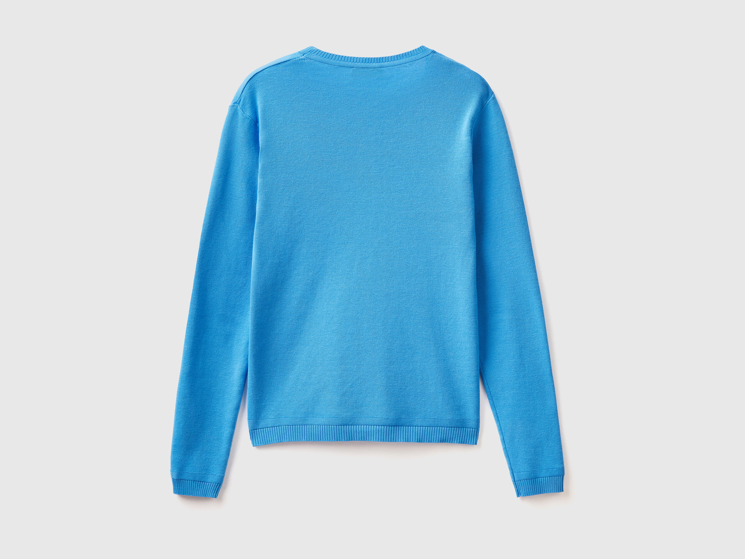 Pullover mit rundem Ausschnitt aus reiner Baumwolle image number 5