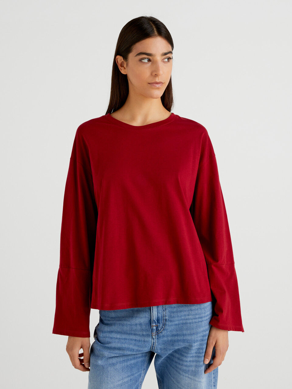 Damen Bekleidung Oberteile T-Shirts Armani Jeans Baumwolle T-shirts in Rot 