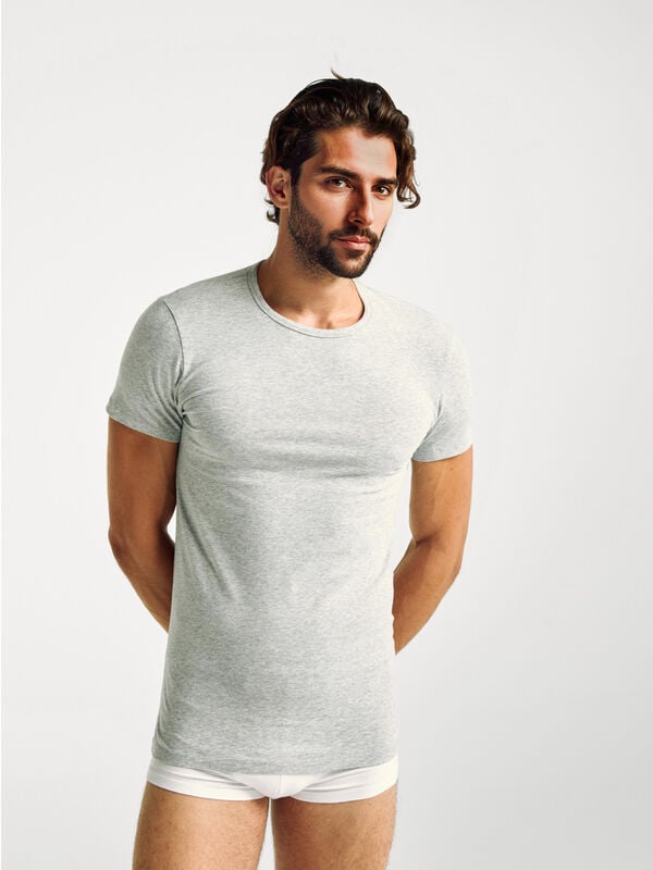 T-Shirt aus elastischer Baumwolle Herren