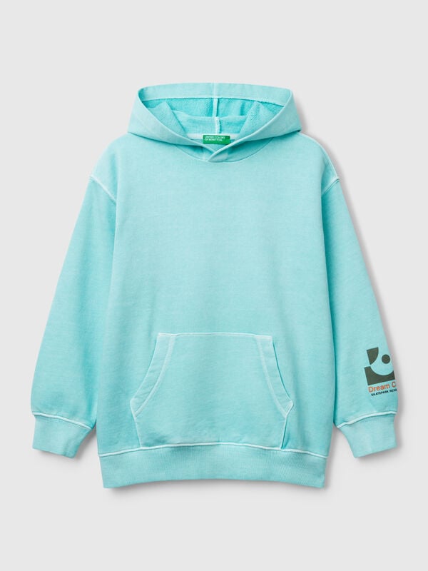 Übergroßes Sweatshirt mit Aufdruck Jungen