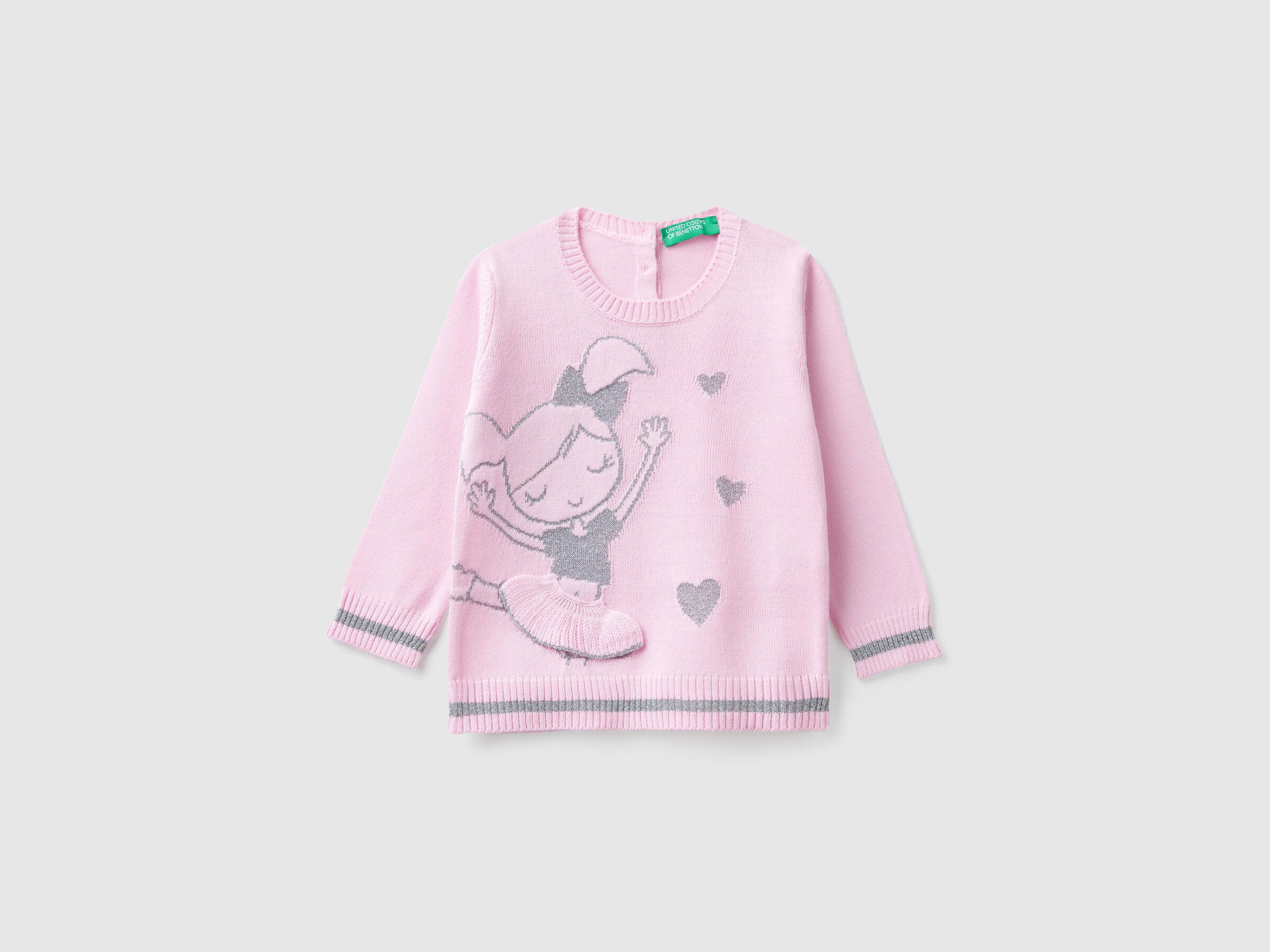 Pullover mit Intarsienarbeit in Form einer Ballerina image number null