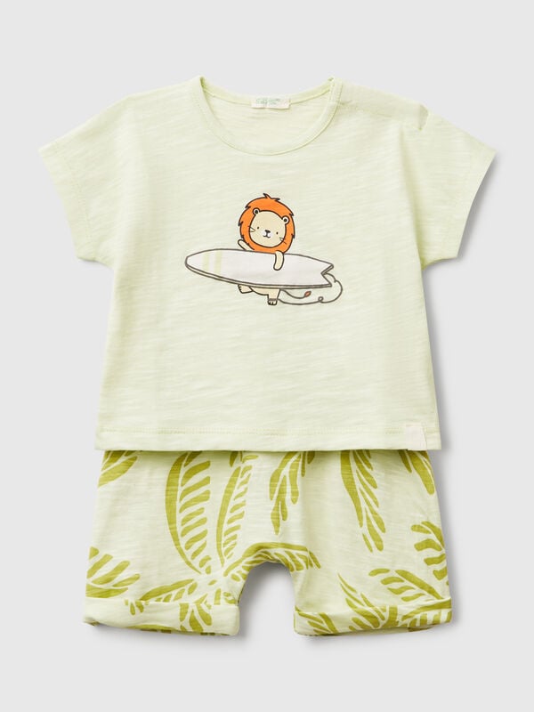 Leichtes T-Shirt- und Shorts-Set Newborn