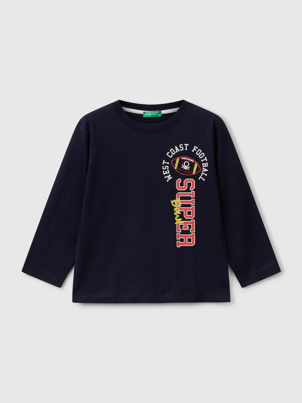 T-Shirt mit Druck aus Baumwolle Jungen