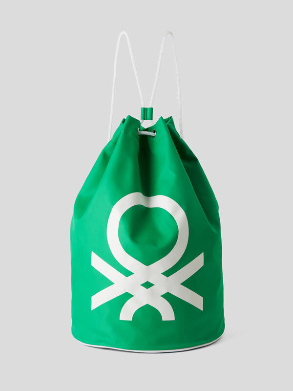 Beuteltasche mit Maxi-Logo Damen