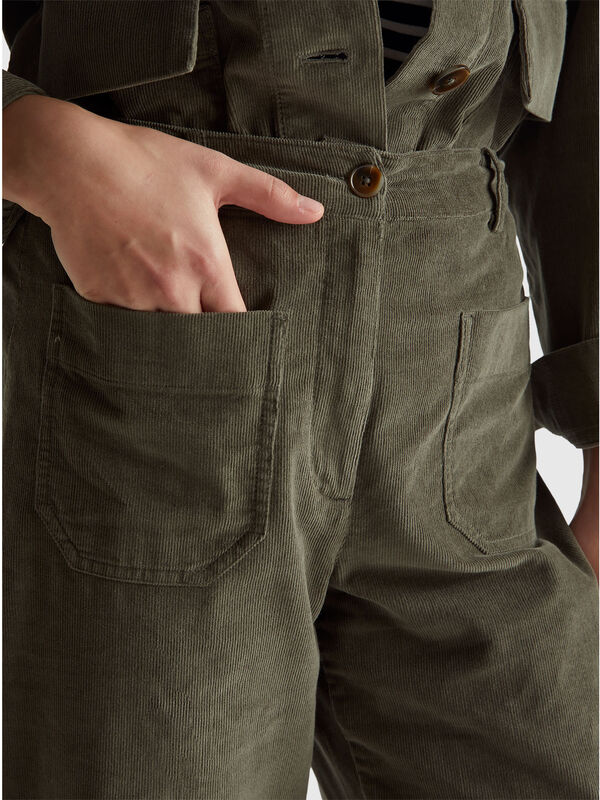 Gerade geschnittene Samthose Damen