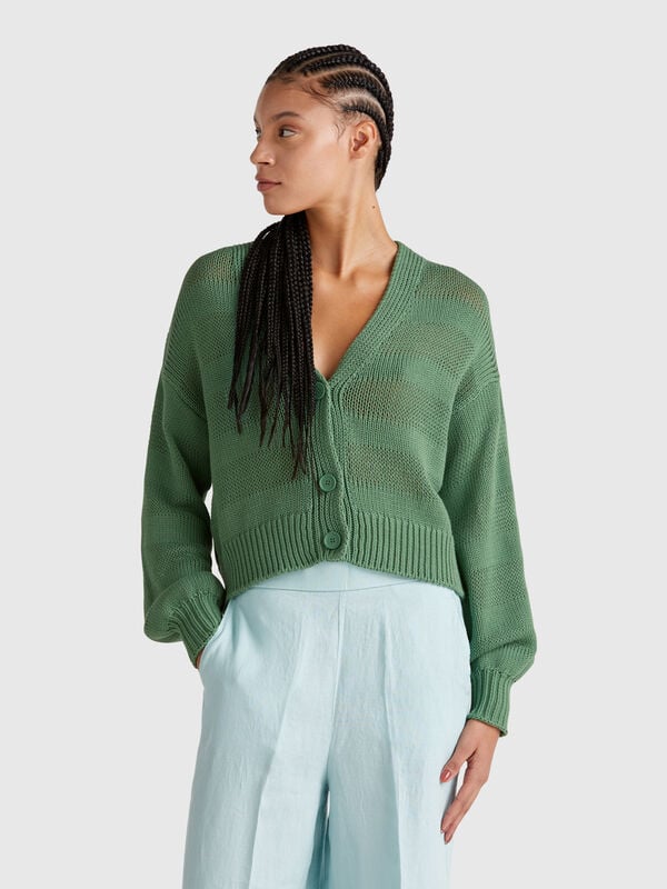 Strickjacke aus 100 % Baumwolle Damen