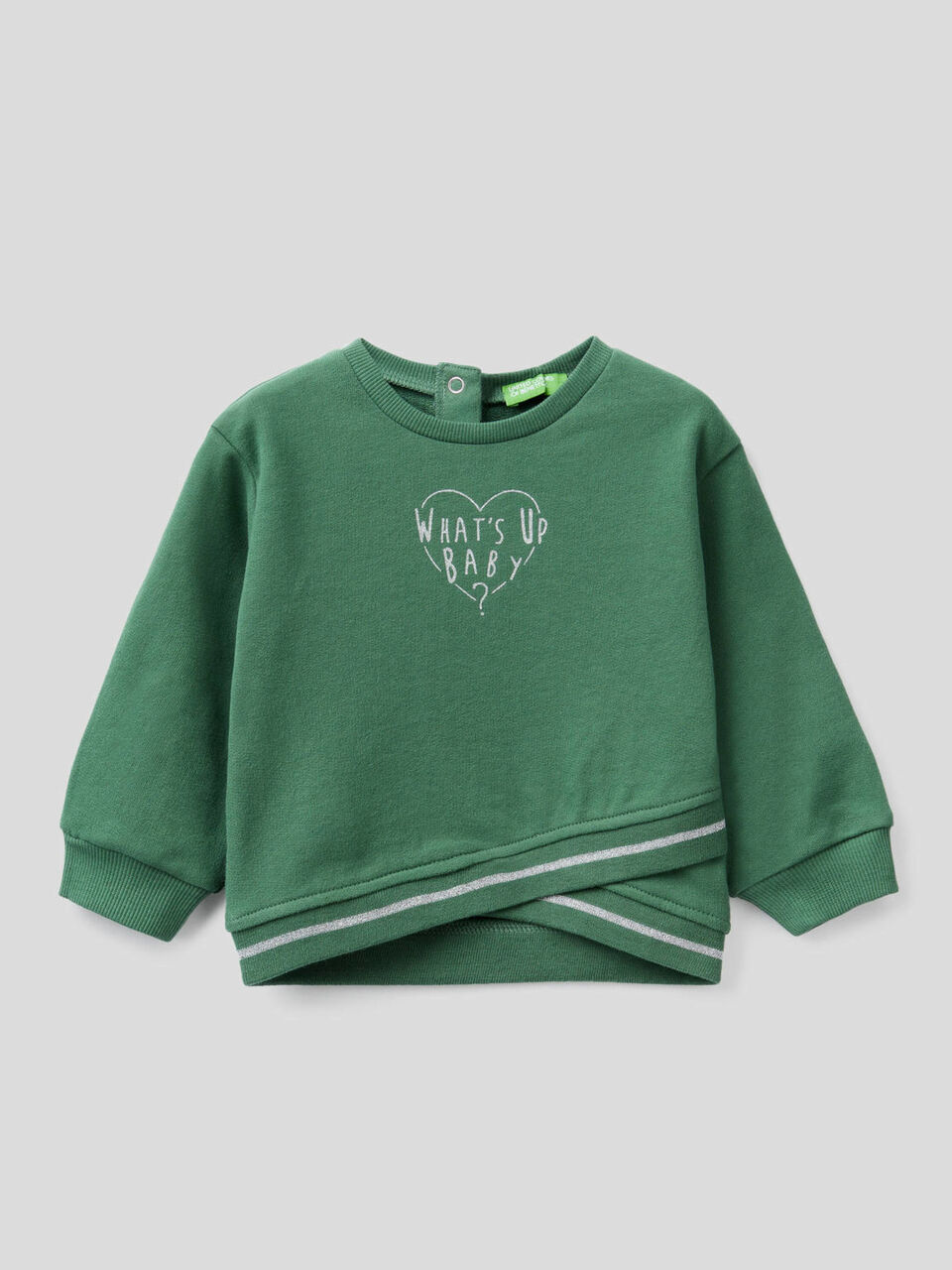 Sweatshirt mit überkreuztem Design image number 1