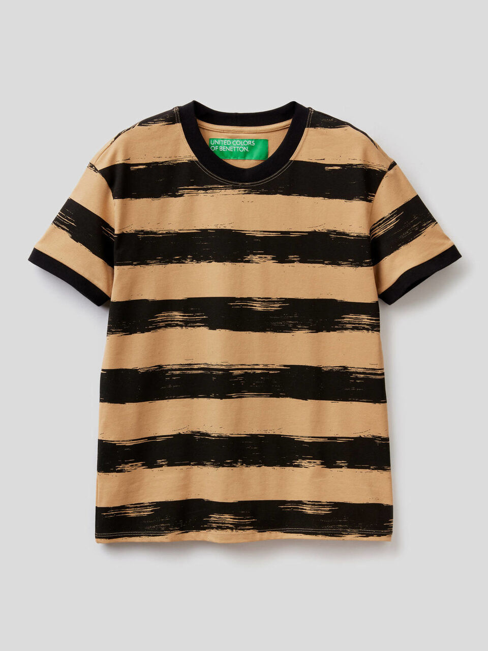 T-Shirt aus stretchiger Baumwolle mit Print image number 1