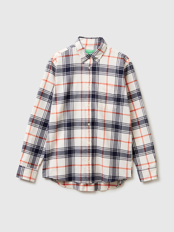 Flanell-Button-Down-Hemd Herren