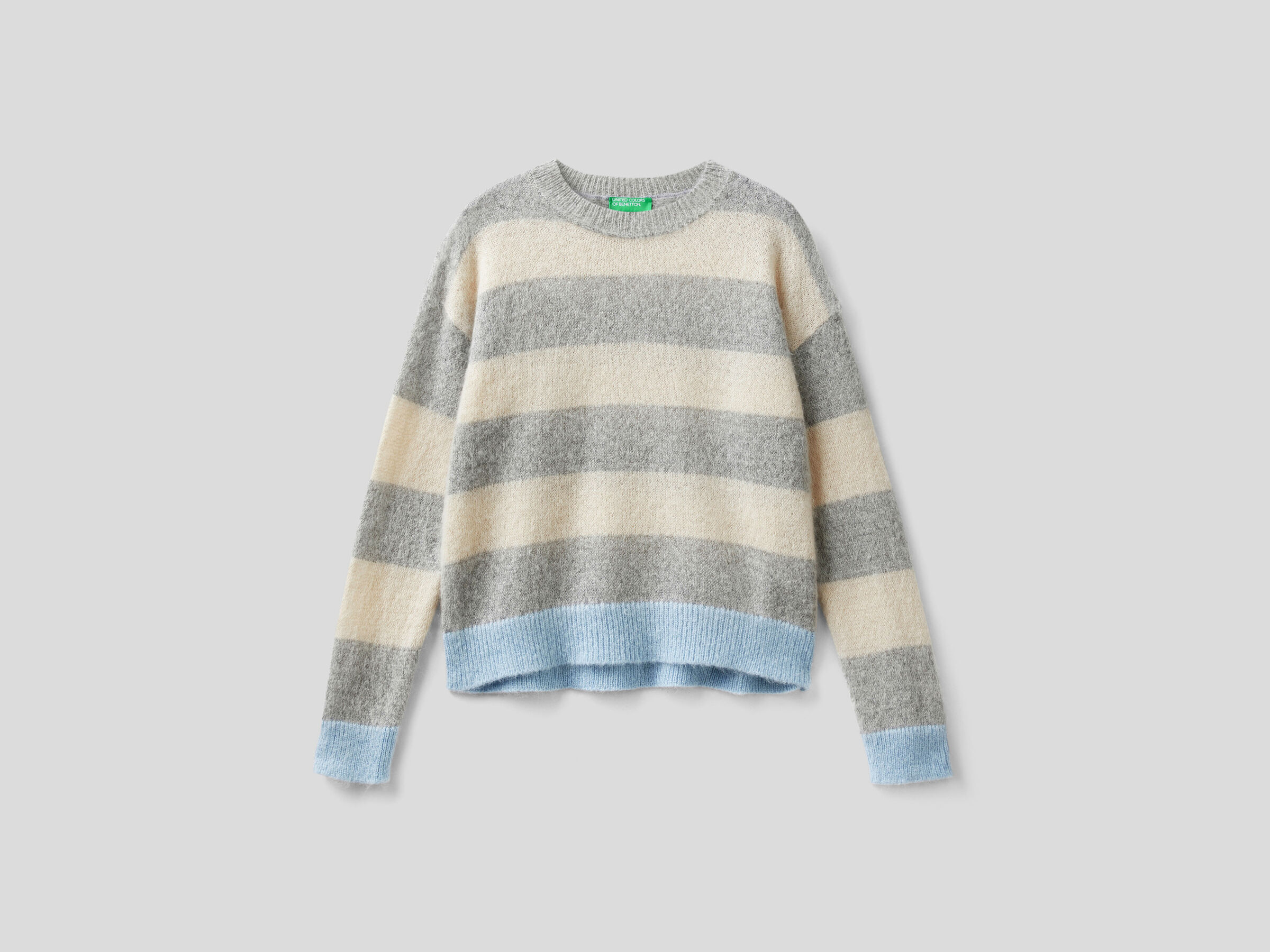 Gestreifter Pullover in einer Mohair-Mischung image number 4