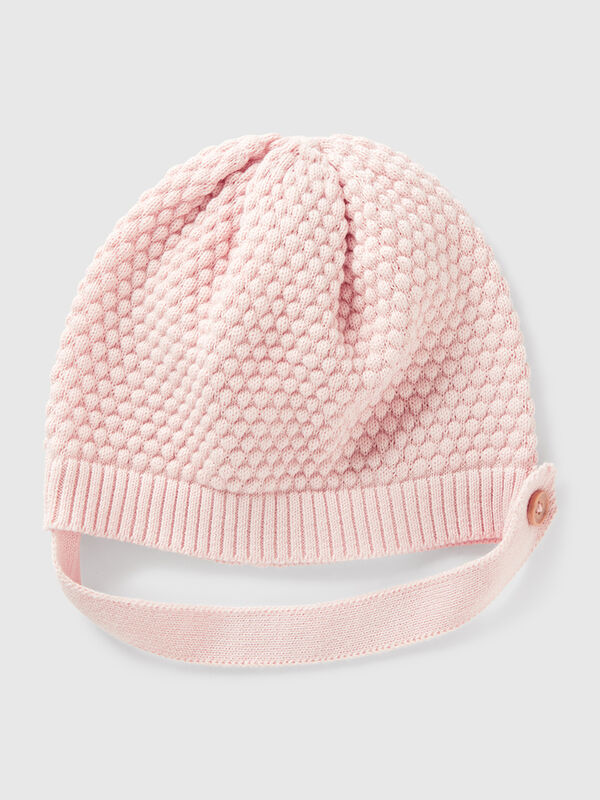 Gewebte Mütze aus 100% Baumwolle Newborn