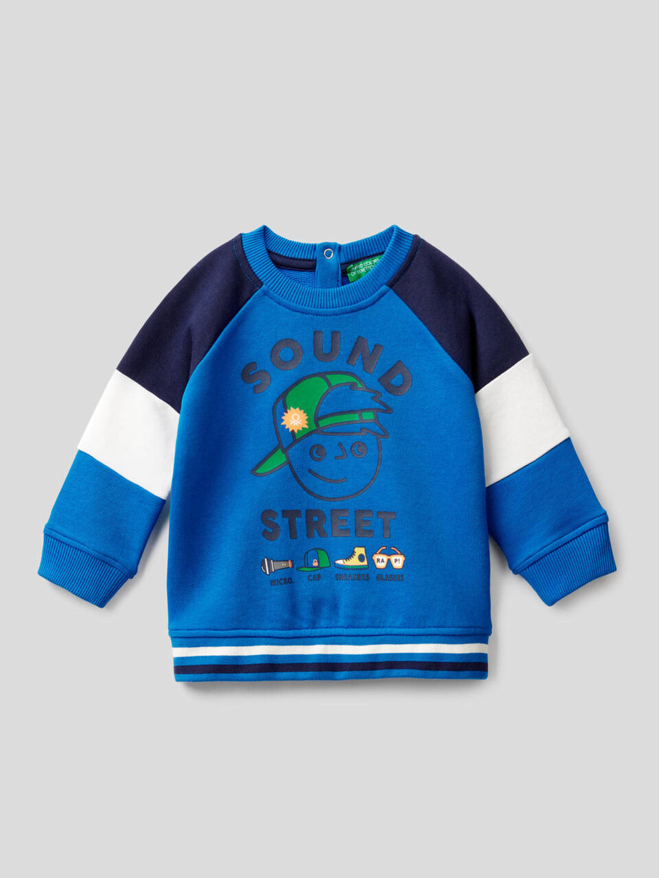 Sweatshirt mit Ärmeln mit Farbblöcken image number 1