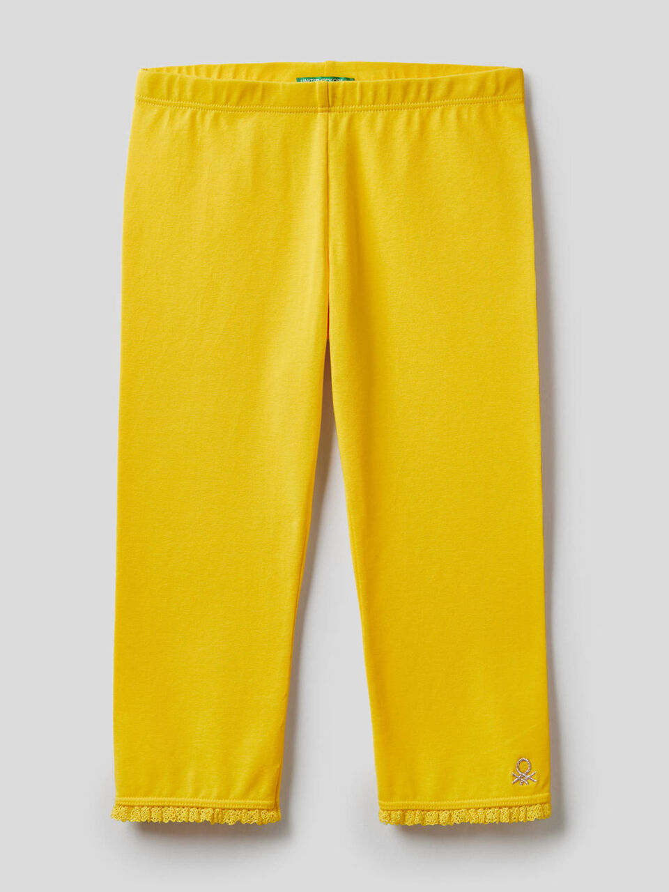 3/4-Leggings aus elastischer Baumwolle image number 1