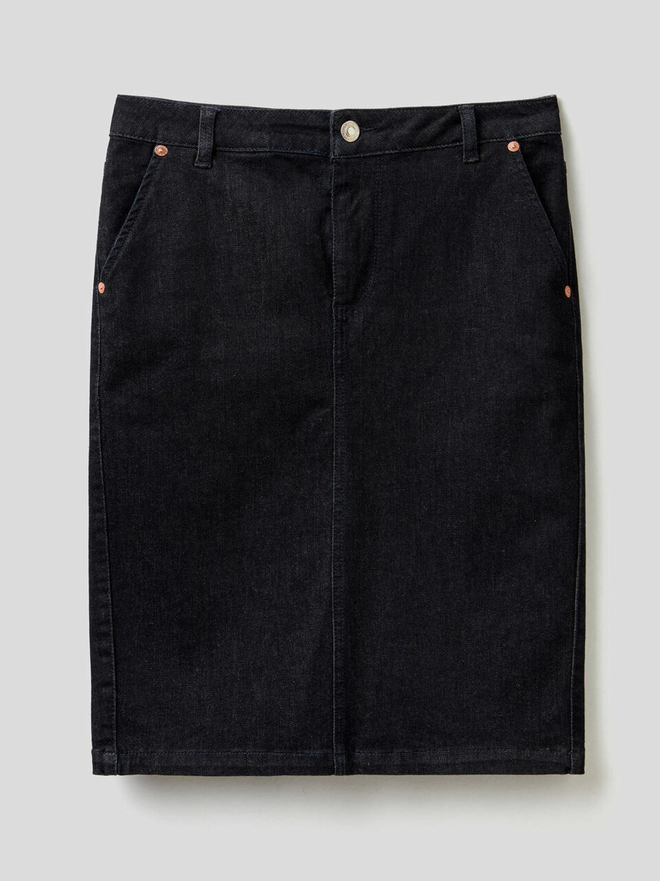 Bleistiftrock aus elastischem Denim image number 1