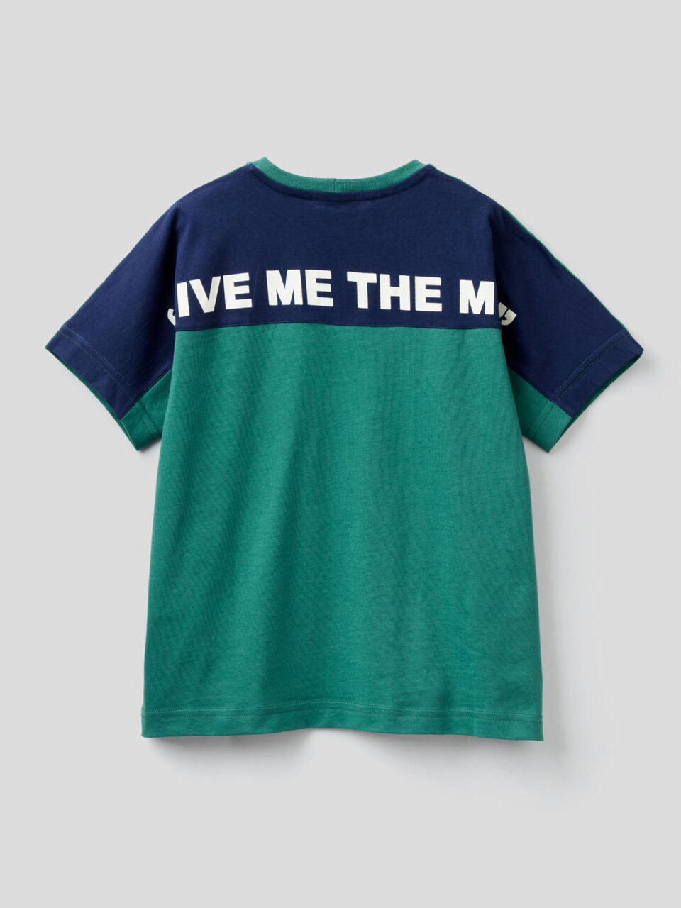 T-Shirt aus 100% Baumwolle mit Slogan image number 2