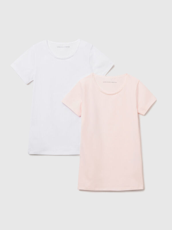Zwei T-Shirts aus stretchiger Baumwolle Mädchen