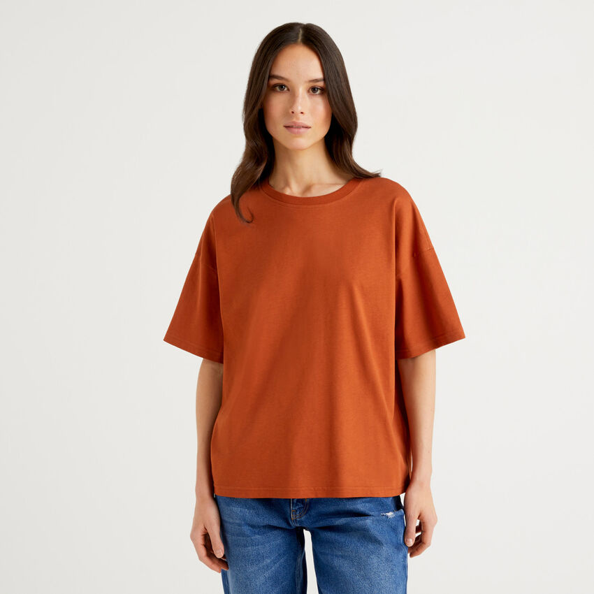 T-Shirt mit kurzen Ärmeln aus Bio-Baumwolle