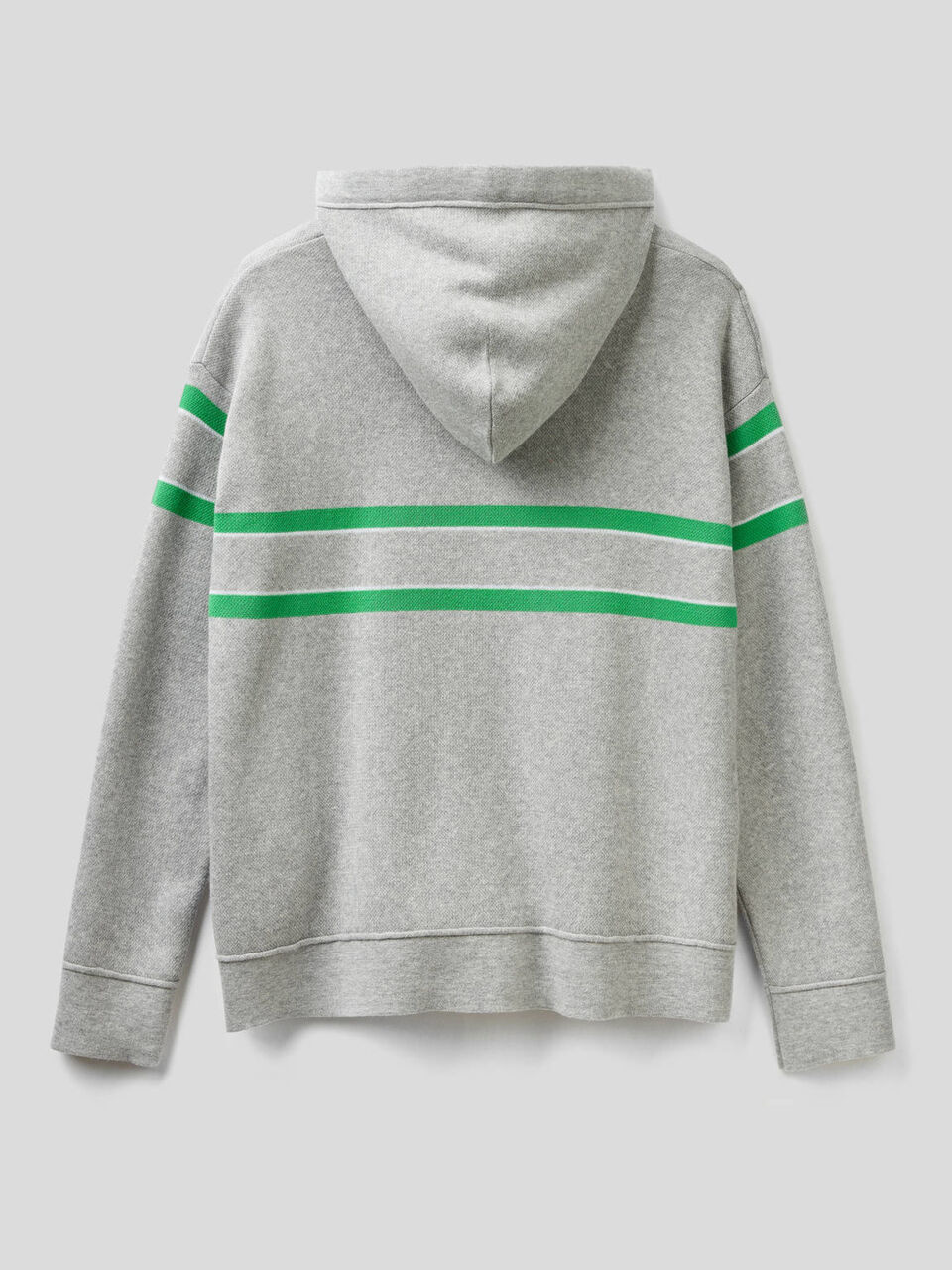Pullover aus Trikot-Baumwolle mit Kapuze image number 2