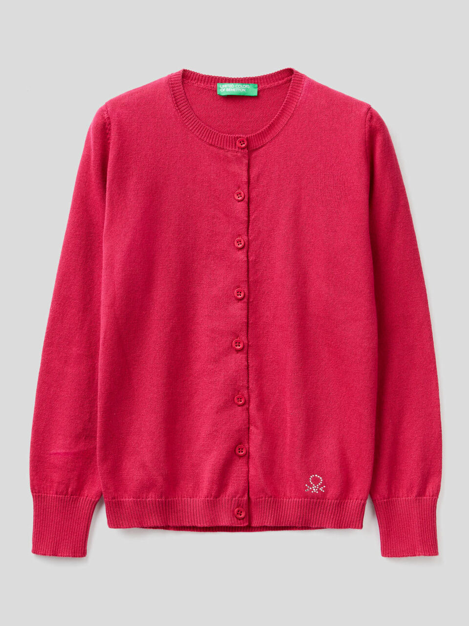 Strickjacke aus Trikot in 100% Baumwolle image number 1