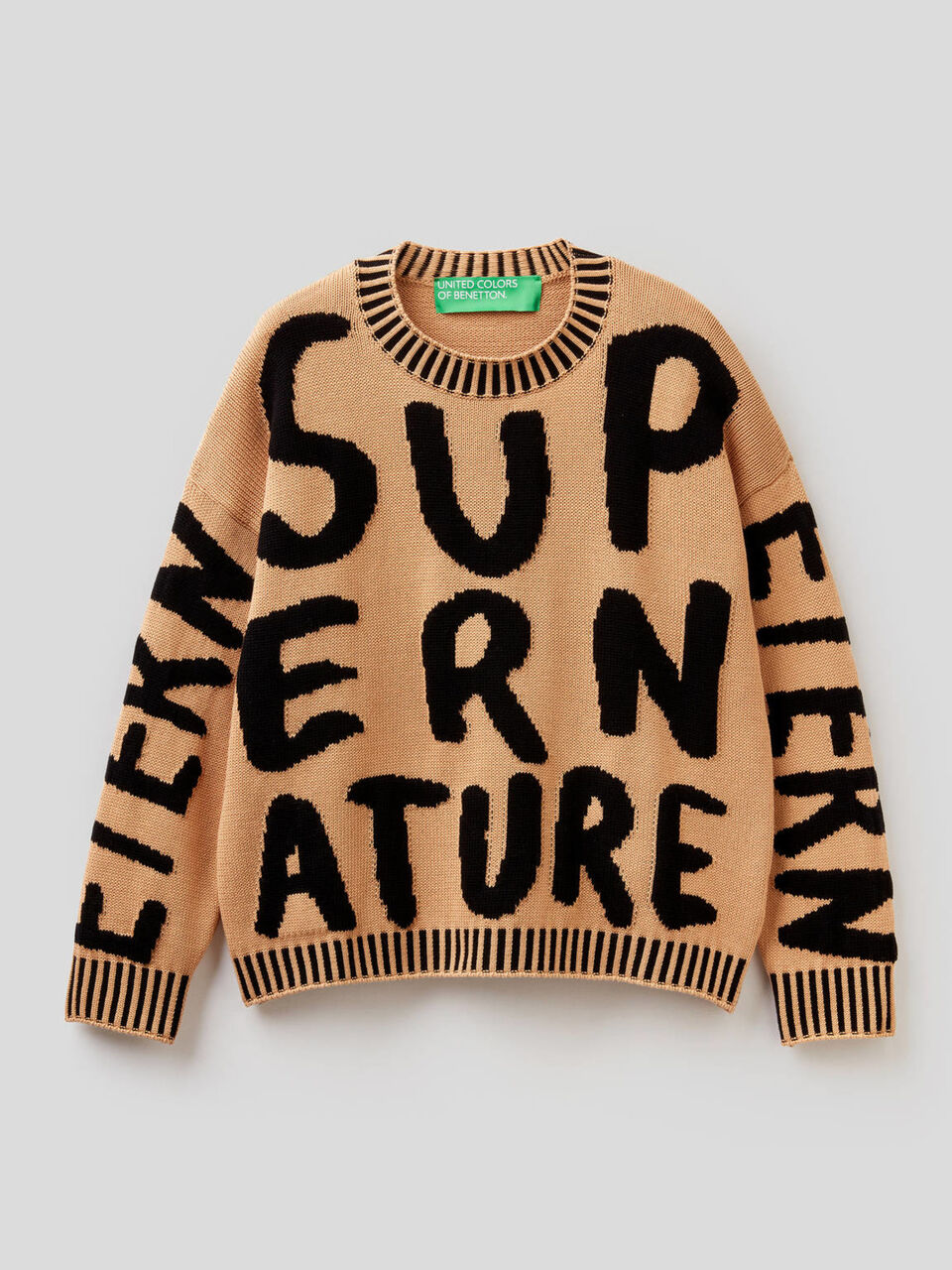 Pullover aus Baumwolle mit Intarsienarbeit image number 1