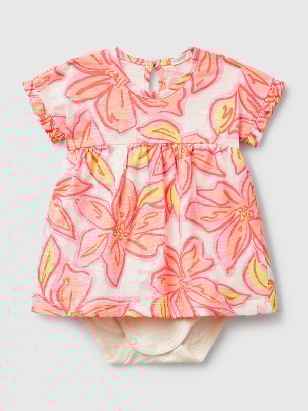 Kleid mit Blumendruck Newborn